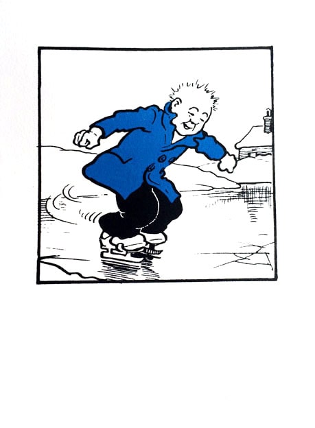 John Patrick Reynolds_Comic Art_Oor Wullie Skates-min