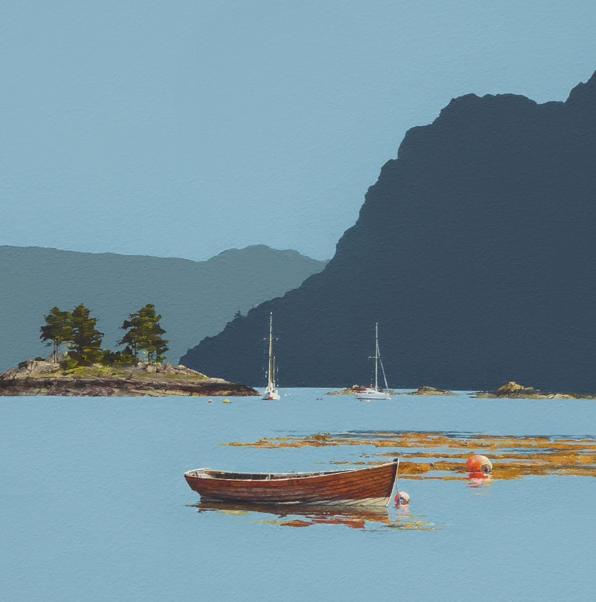 Incoming Tide, Plockton (size 18 x 18 inches)-min