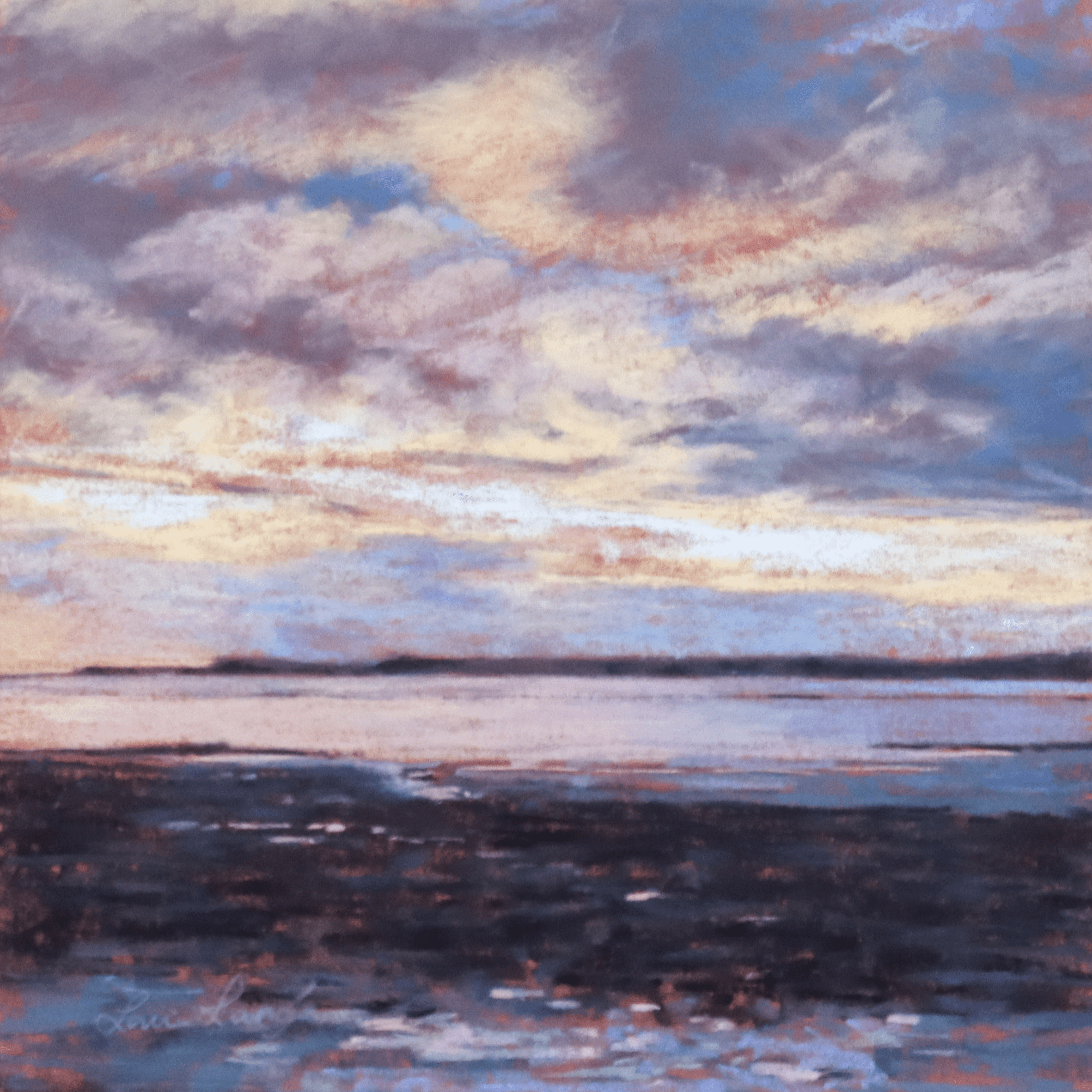Louise_Lange_Pink_Glow_on_The_River