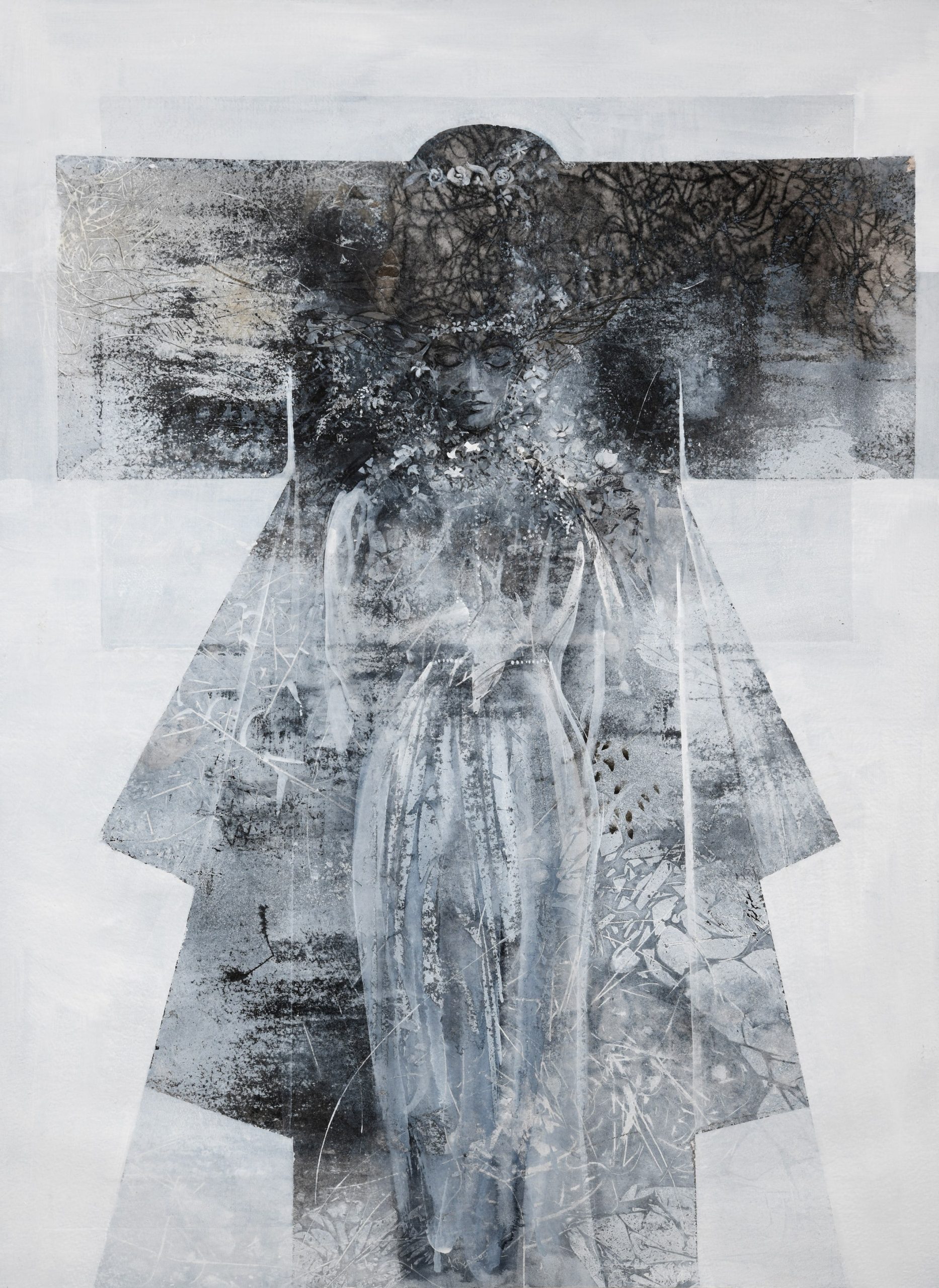 The Wedding Gown Watercolour,ink on paper.53x73cm.Frame 73x93cm£2500.-min