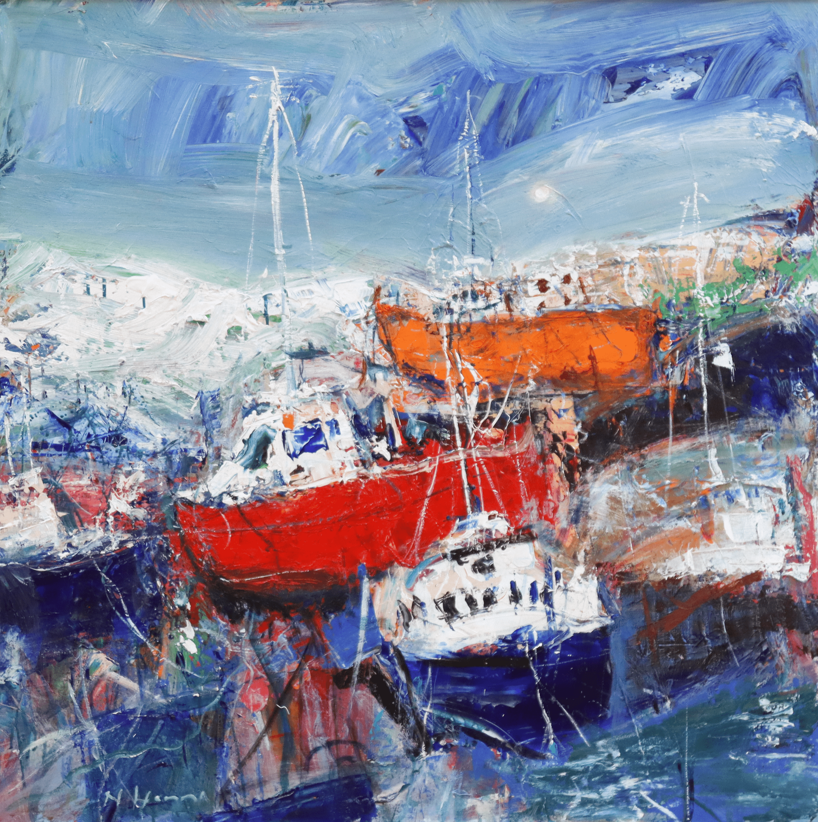 Nael_Hanna_Boats_at_Anstruther_Harbour-min
